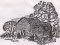 Drawing of the church of Muskego  --  Kirken i Muskego