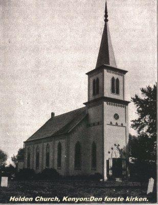 Holden Church, the first church/den første kirken.
