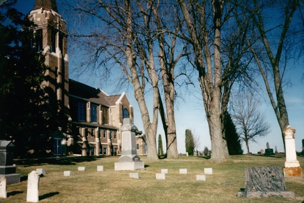 H. Church, seen from Cementary  -
- kirken sett fra kirkegården
