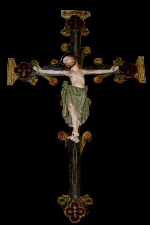 Krusifiks fra gamle Helgen Stavkirke.
Crucifix from the old stave church.
Foto Eivind Martinsen